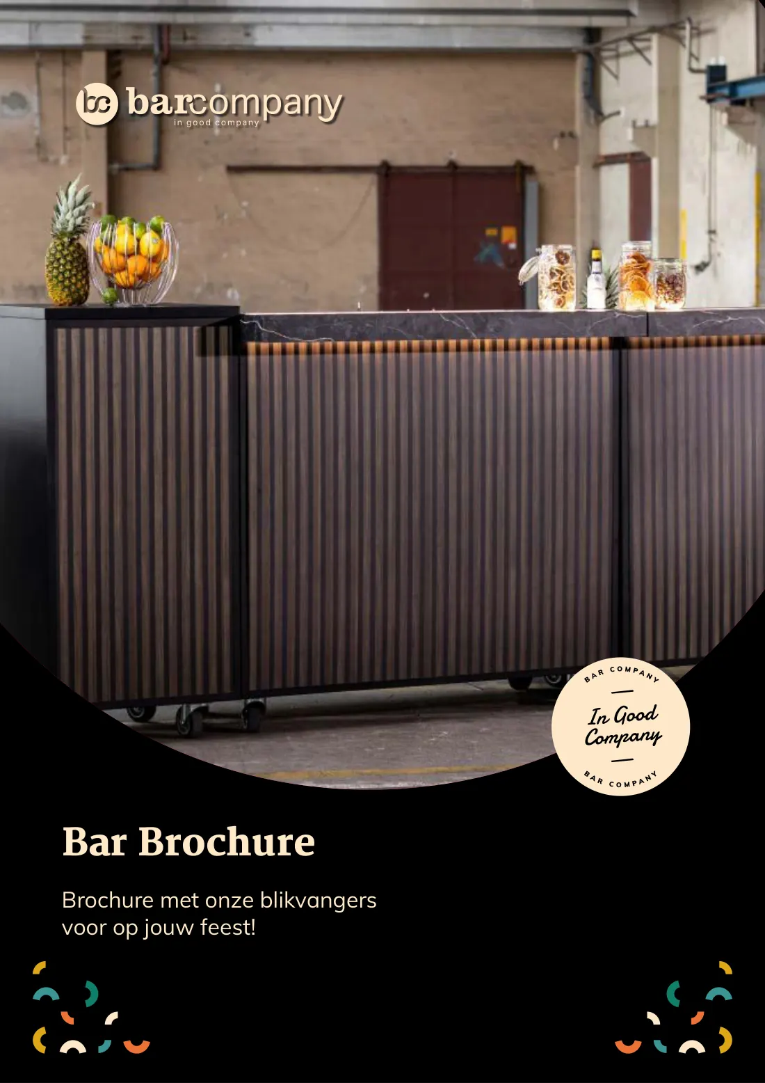 Cover van de Bar Company barbrochure